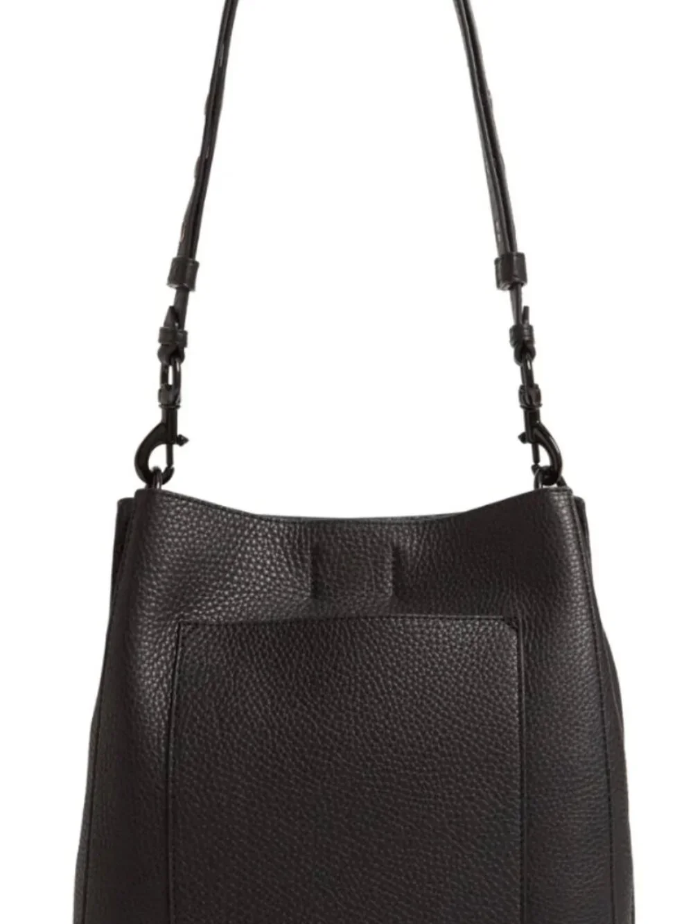Rebecca Minkoff Darren Black Pebbled Leather Shoulder Bag